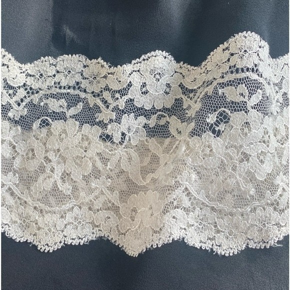 Dolce & Gabbana 00s Silk Lace Camisole strappy tube Chiffon Top whimsygoth S - Picture 7 of 15